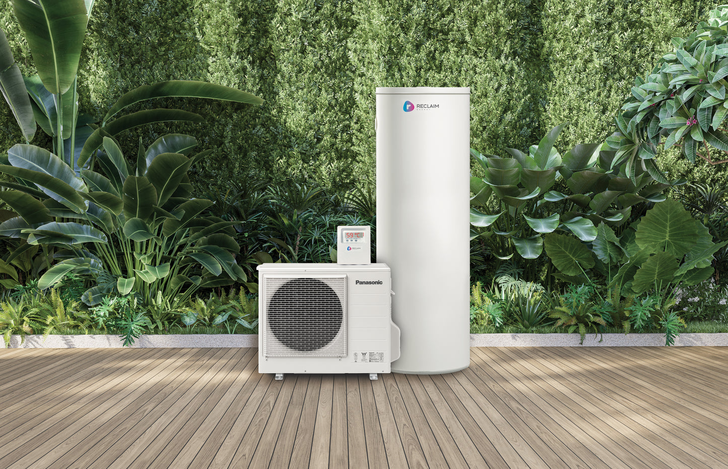 CO2 Heat Pump 250L GL tank, Non Wi-Fi Controller