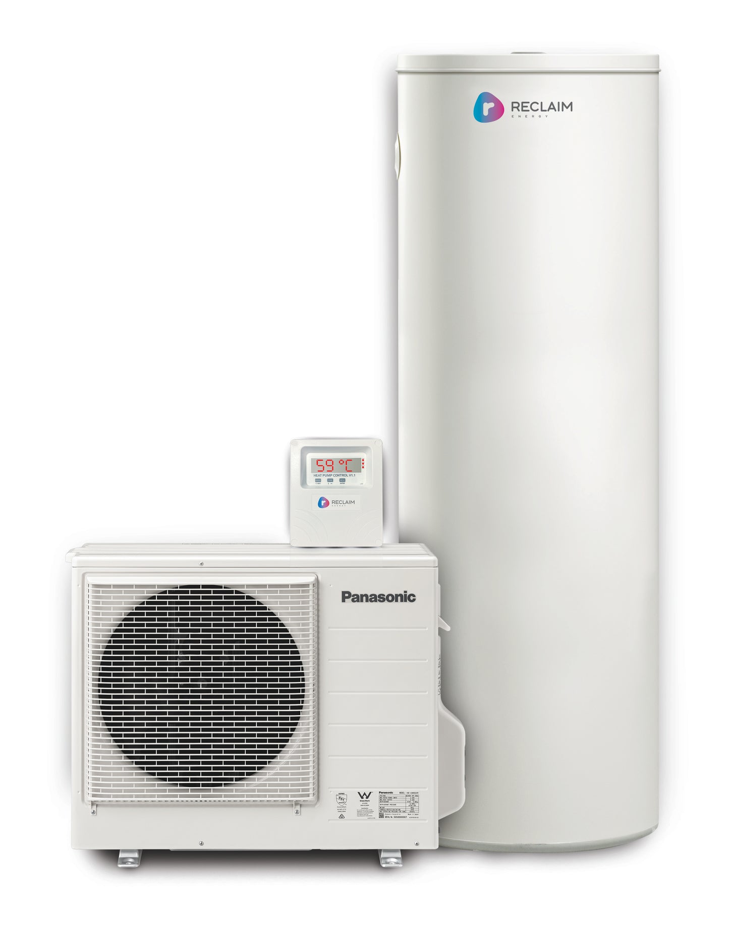 CO2 Heat Pump 160L SS tank, Wi-Fi Controller